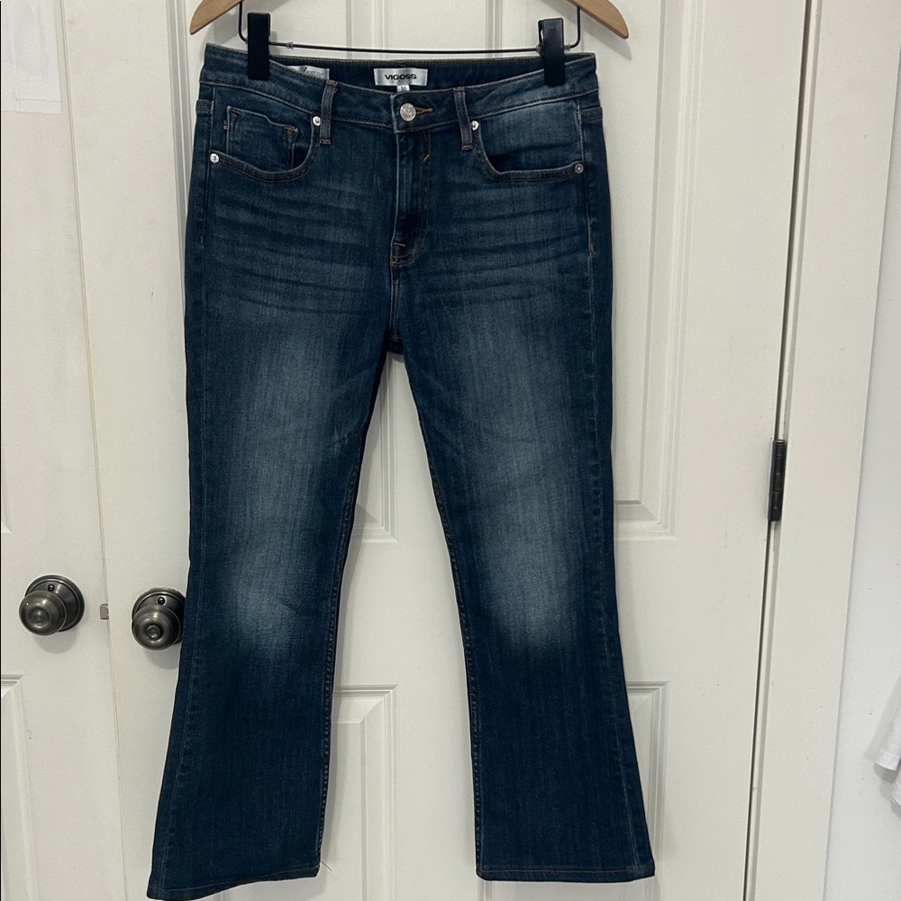 Vigoss Jagger Boot Cut Mid Rise dark wash jeans size 30 inseam 24 inches